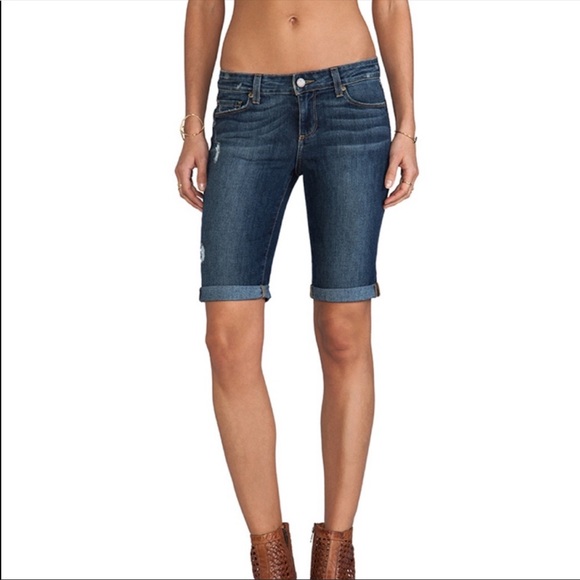 Paige Denim Bermuda Jean Shorts